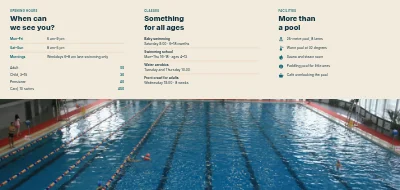 Side 2 av Swimming baths: opening hours and classes