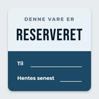 Reserveret til