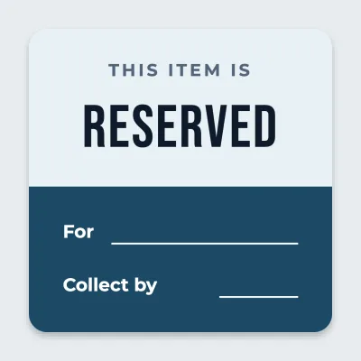 Reserved for