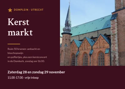 Kerstmarkt bij de kathedraal van Ribe