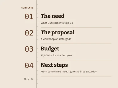 Page 2 of Project proposal — repair workshop
