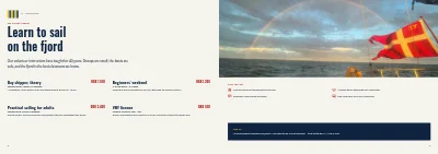 Pages 8–9 of Season programme for a sailing club – 16 pages
