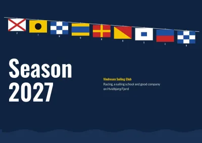 Season programme for a sailing club – 16 pages