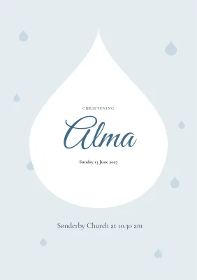 Programme for a christening – 8 pages