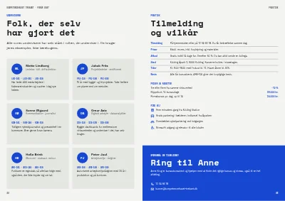 Side 22–23 af Kursuskatalog for virksomhedskurser – 24 sider