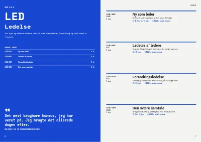 Side 6–7 af Kursuskatalog for virksomhedskurser – 24 sider