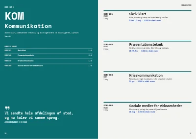 Side 10–11 af Kursuskatalog for virksomhedskurser – 24 sider