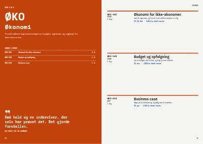 Side 14–15 af Kursuskatalog for virksomhedskurser – 24 sider