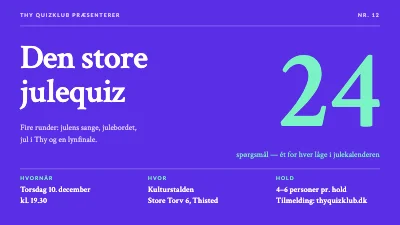 Side 1 af Julequiz — magasinstil