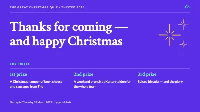Page 6 of Christmas quiz — magazine style
