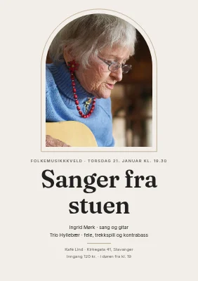 Folkemusikkaften — sanger i stua
