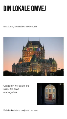 Din lokale omvej · Magasinindhold