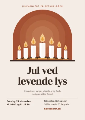 Korkoncert — jul ved levende lys