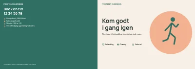 Omslag af Patientguide for fysioterapiklinik – 24 sider