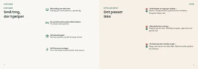 Side 18–19 af Patientguide for fysioterapiklinik – 24 sider