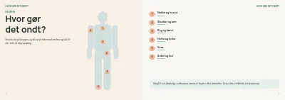 Side 4–5 af Patientguide for fysioterapiklinik – 24 sider