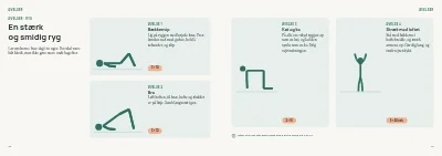 Side 12–13 af Patientguide for fysioterapiklinik – 24 sider
