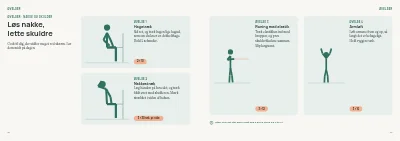 Side 16–17 af Patientguide for fysioterapiklinik – 24 sider