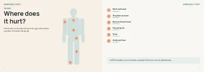 Pages 4–5 of Physiotherapy clinic patient guide – 24 pages