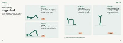 Pages 12–13 of Physiotherapy clinic patient guide – 24 pages