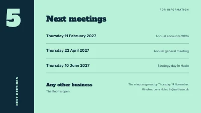Page 7 of Board meeting — quarterly meeting
