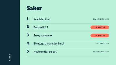 Side 2 av Styremøte — kvartalsmøte