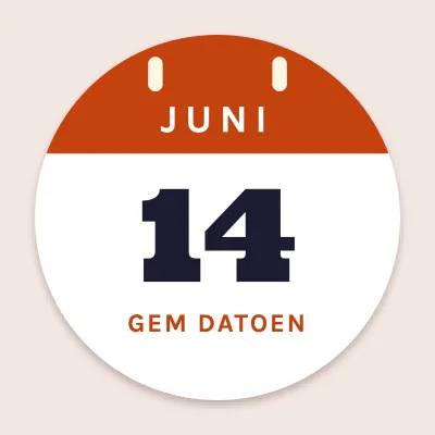 Gem datoen som kalenderblad