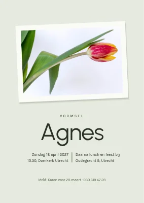 Vormsel — tulpenfoto als losse print