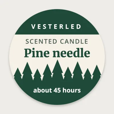 Pine needle candle
