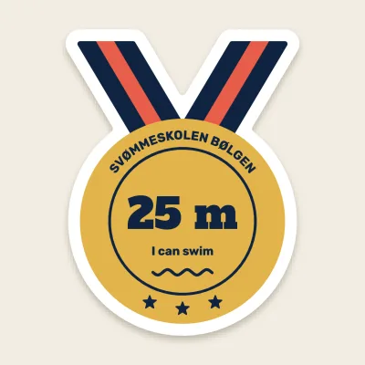 The swimming medal