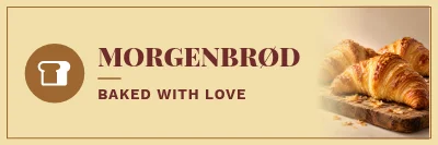 MORGENBRØD — Bakery sign