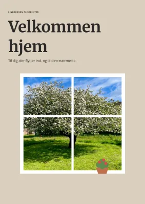 Velkomstbrochure for plejecenter – 12 sider