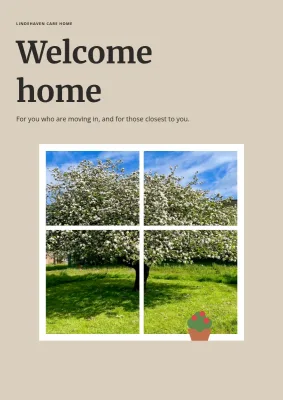 Welcome brochure for a care home – 12 pages