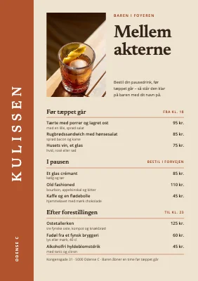 Teaterbar — mellem akterne