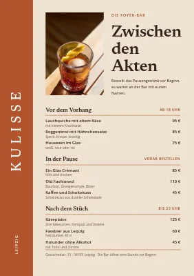 Theaterbar – zwischen den Akten