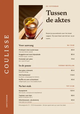 Theaterbar — tussen de bedrijven door
