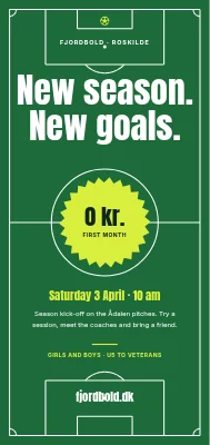 Football club season start in Roskilde