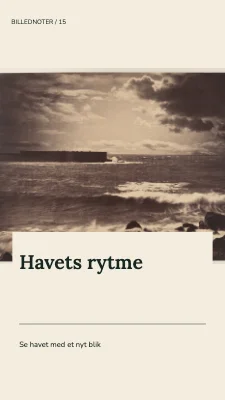 Side 1 af Havets rytme · Panoramakort