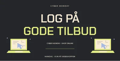 Cyber Monday – Typografisk statement