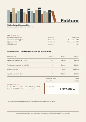 Faktura — bibliotek