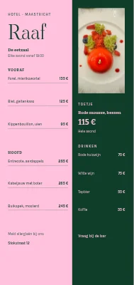 Hotel Ravn — avondmenu, Vesterbro