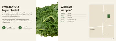 Pages 2–3 of Farm shop booklet – 12 pages