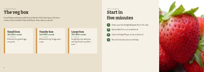 Pages 8–9 of Farm shop booklet – 12 pages