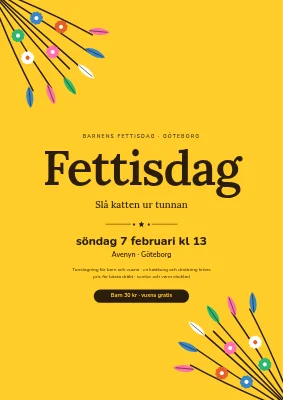 Fastelavn i Hvide Sande — dekorerade björkris