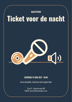 Een kaartje voor de avond