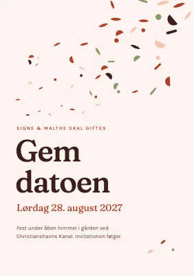 Gem datoen — boheme med kronblade