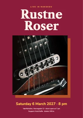 Rock concert — Rustne Roser live