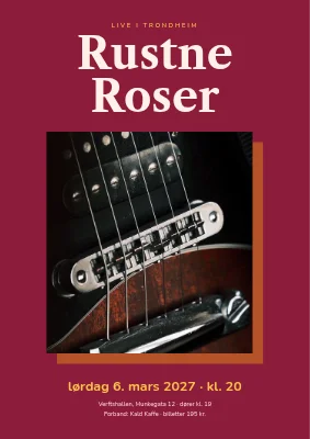 Rockekonsert — Rustne Roser live