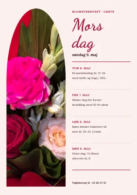 Blomsterbutik til mors dag i Greve