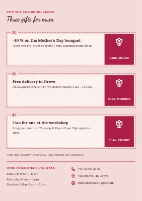 Page 2 of Flower shop for Mother's Day in Greve